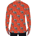 Elephant Skeleton X-Ray Pattern Print Men's Long Sleeve T-Shirt