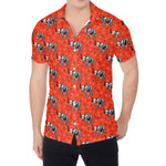 Elephant Skeleton X-Ray Pattern Print Men's Shirt