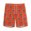 Elephant Skeleton X-Ray Pattern Print Men's Athletic Shorts