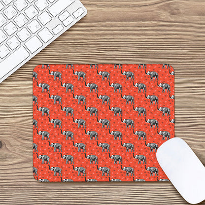 Elephant Skeleton X-Ray Pattern Print Mouse Pad