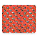 Elephant Skeleton X-Ray Pattern Print Mouse Pad