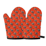 Elephant Skeleton X-Ray Pattern Print Oven Mitts
