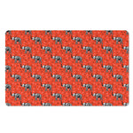 Elephant Skeleton X-Ray Pattern Print Polyester Doormat