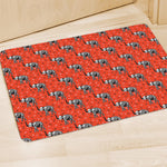 Elephant Skeleton X-Ray Pattern Print Polyester Doormat