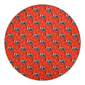 Elephant Skeleton X-Ray Pattern Print Round Blanket