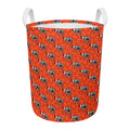 Elephant Skeleton X-Ray Pattern Print Round Laundry Basket