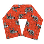 Elephant Skeleton X-Ray Pattern Print Scarf