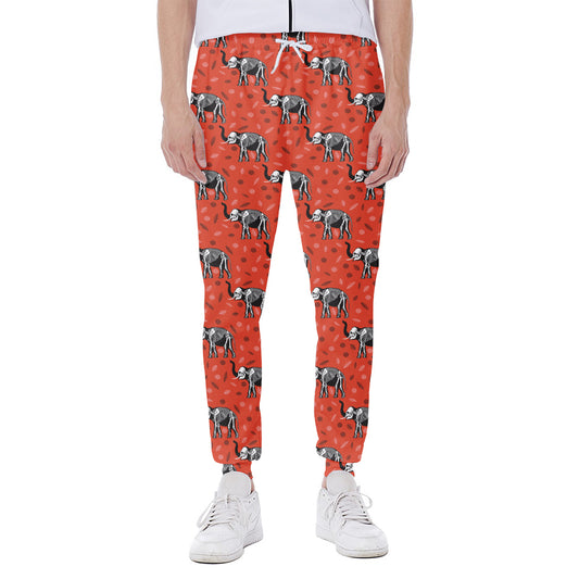 Elephant Skeleton X-Ray Pattern Print Scuba Joggers