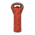Elephant Skeleton X-Ray Pattern Print Single Neoprene Wine Tote