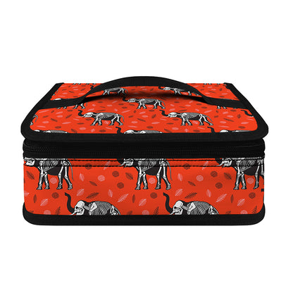 Elephant Skeleton X-Ray Pattern Print Small Lunch Bag