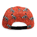 Elephant Skeleton X-Ray Pattern Print Snapback Cap