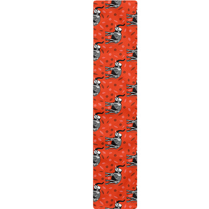 Elephant Skeleton X-Ray Pattern Print Table Runner