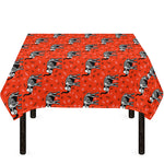 Elephant Skeleton X-Ray Pattern Print Tablecloth