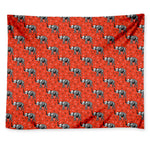 Elephant Skeleton X-Ray Pattern Print Tapestry