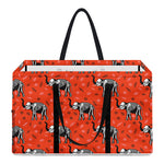 Elephant Skeleton X-Ray Pattern Print Utility Tote Bag