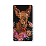 Embroidery Chihuahua And Flower Print Baby Crib Sheet
