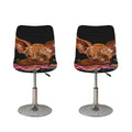 Embroidery Chihuahua And Flower Print Bar Stool Covers