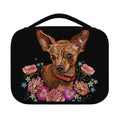 Embroidery Chihuahua And Flower Print Classic Bible Case