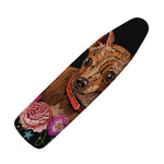 Embroidery Chihuahua And Flower Print Ironing Board Cover