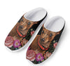 Embroidery Chihuahua And Flower Print Mesh Casual Shoes