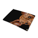 Embroidery Chihuahua And Flower Print Pet Cooling Mat Cover
