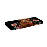 Embroidery Chihuahua And Flower Print Piano Keyboard Cover