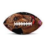 Embroidery Chihuahua And Flower Print Rugby Ball