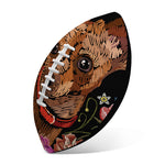Embroidery Chihuahua And Flower Print Rugby Ball