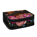 Embroidery Chihuahua And Flower Print Small Lunch Bag