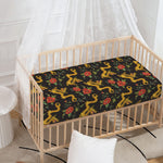 Embroidery Chinese Dragon Pattern Print Baby Crib Sheet