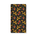 Embroidery Chinese Dragon Pattern Print Baby Crib Sheet
