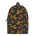 Embroidery Chinese Dragon Pattern Print School Backpack
