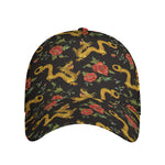 Embroidery Chinese Dragon Pattern Print Baseball Cap