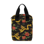 Embroidery Chinese Dragon Pattern Print Bible Tote Bag