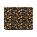 Embroidery Chinese Dragon Pattern Print Bifold Wallet
