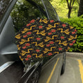 Embroidery Chinese Dragon Pattern Print Car Side Mirror Covers