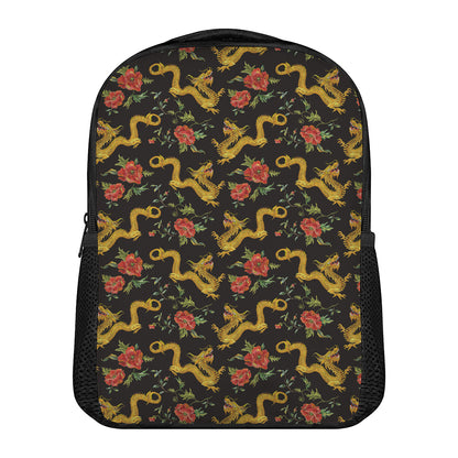 Embroidery Chinese Dragon Pattern Print Casual Backpack