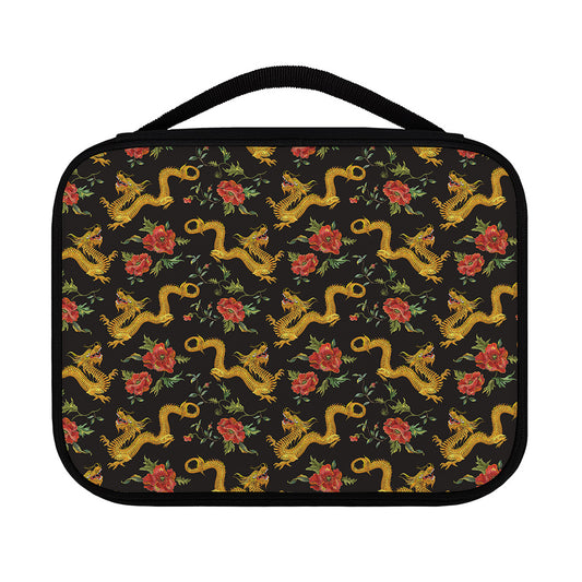Embroidery Chinese Dragon Pattern Print Classic Bible Case
