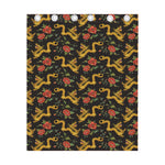 Embroidery Chinese Dragon Pattern Print Curtain