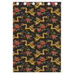 Embroidery Chinese Dragon Pattern Print Curtain