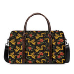Embroidery Chinese Dragon Pattern Print Duffle Bag