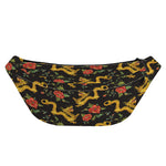 Embroidery Chinese Dragon Pattern Print Fanny Pack