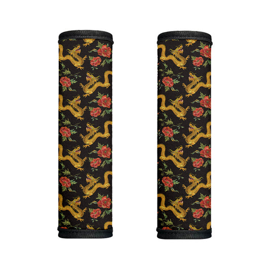 Embroidery Chinese Dragon Pattern Print Handle Covers