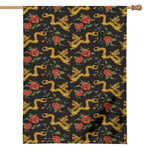 Embroidery Chinese Dragon Pattern Print House Flag