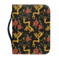 Embroidery Chinese Dragon Pattern Print Leather Bible Cover