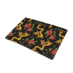 Embroidery Chinese Dragon Pattern Print Pet Cooling Mat Cover
