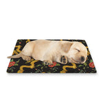 Embroidery Chinese Dragon Pattern Print Pet Cooling Mat Cover