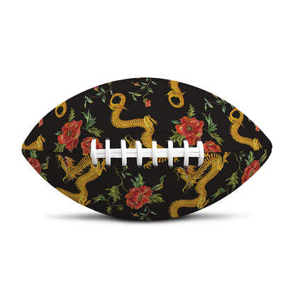 Embroidery Chinese Dragon Pattern Print Rugby Ball