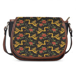Embroidery Chinese Dragon Pattern Print Saddle Bag