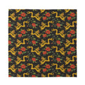 Embroidery Chinese Dragon Pattern Print Silk Bandana